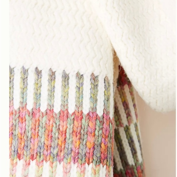 Anthropologie Scarf Avery Space-dyed Striped Winter Ski Resort - Picture 4 of 6